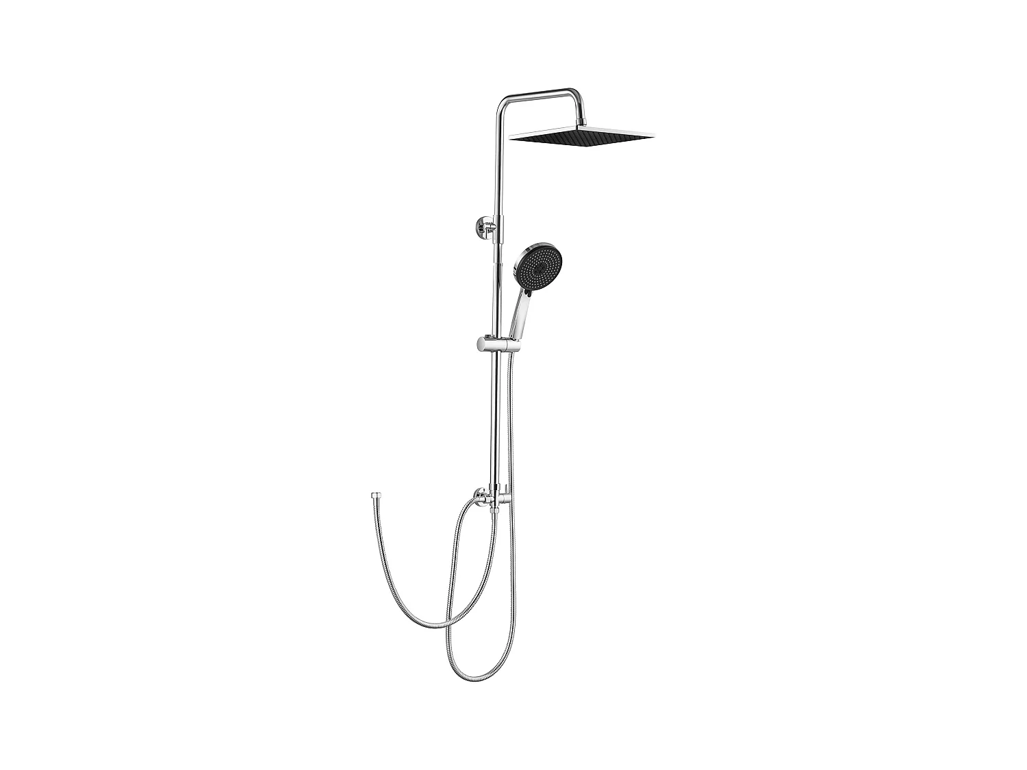 Colonne de Douche sans Robinetterie Réglable Colonne Douche pour Baignoire Ensemble Douche acve Douchette Douche Pommeau de Douche
