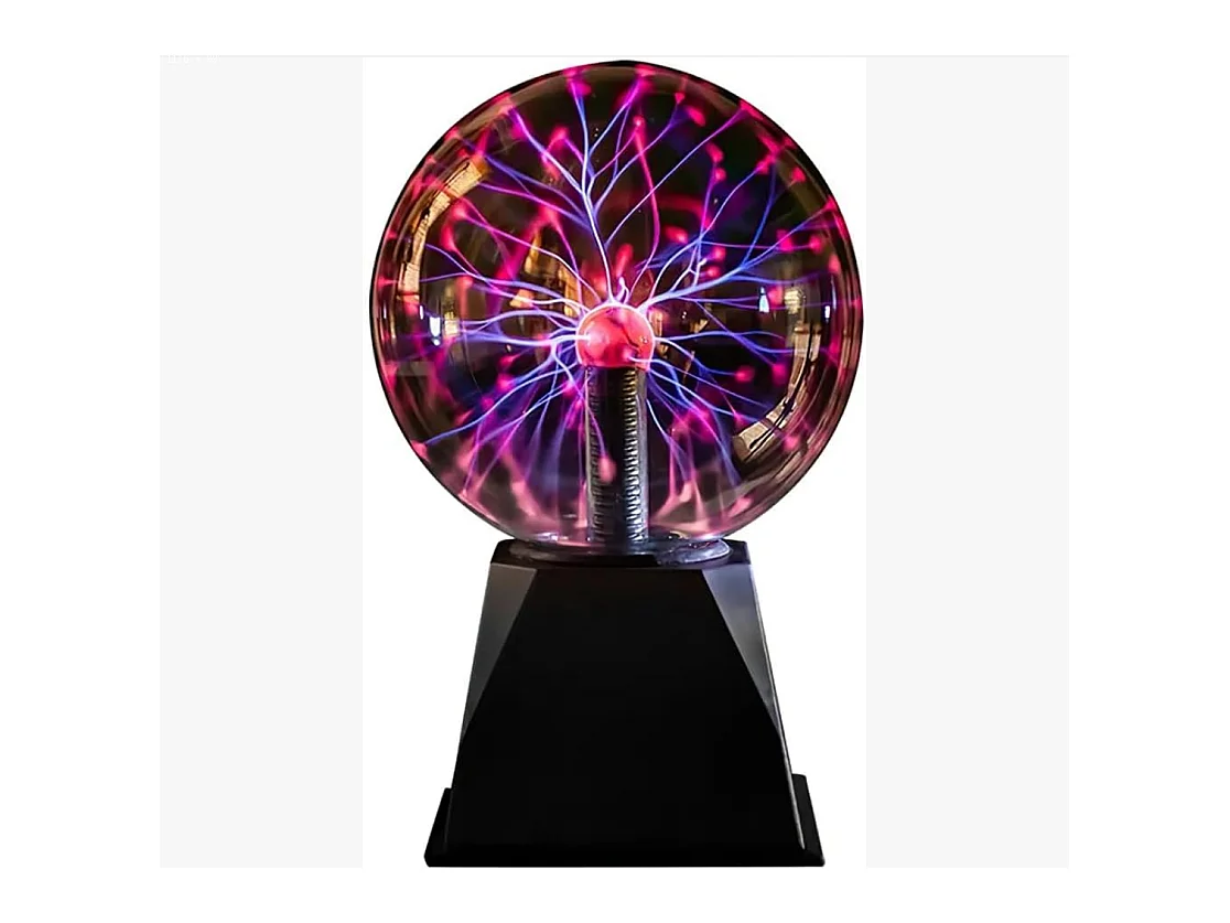 Boule magique plasma 5 pouces, boule lumineuse tactile en verre, boule lumineuse plasma en cristal, boule lumineuse électrique, décoration de fête