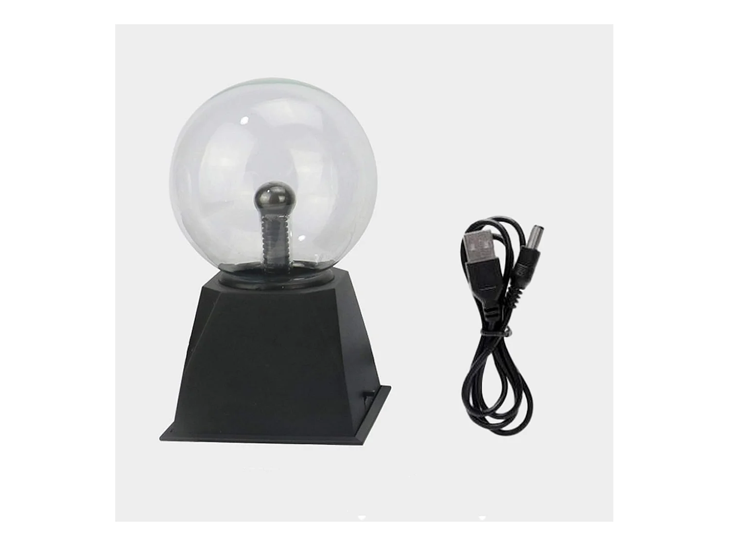 Boule magique plasma 5 pouces, boule lumineuse tactile en verre, boule lumineuse plasma en cristal, boule lumineuse électrique, décoration de fête