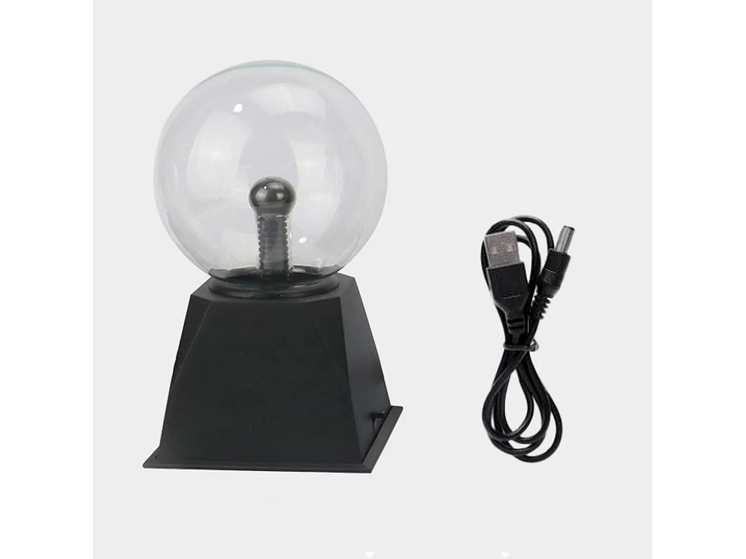 Boule magique plasma 5 pouces, boule lumineuse tactile en verre, boule lumineuse plasma en cristal, boule lumineuse électrique, décoration de fête