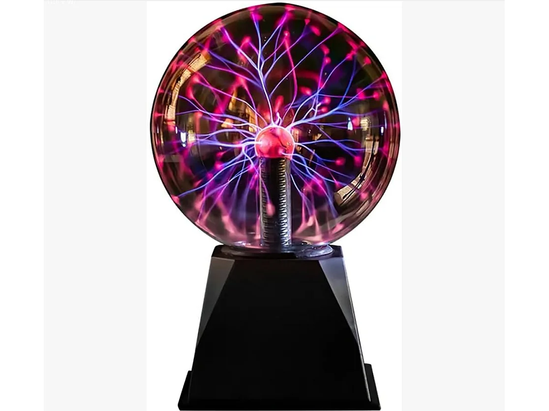 Boule magique plasma 5 pouces, boule lumineuse tactile en verre, boule lumineuse plasma en cristal, boule lumineuse électrique, décoration de fête