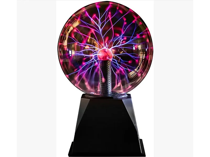 Boule magique plasma 5 pouces, boule lumineuse tactile en verre, boule lumineuse plasma en cristal, boule lumineuse électrique, décoration de fête