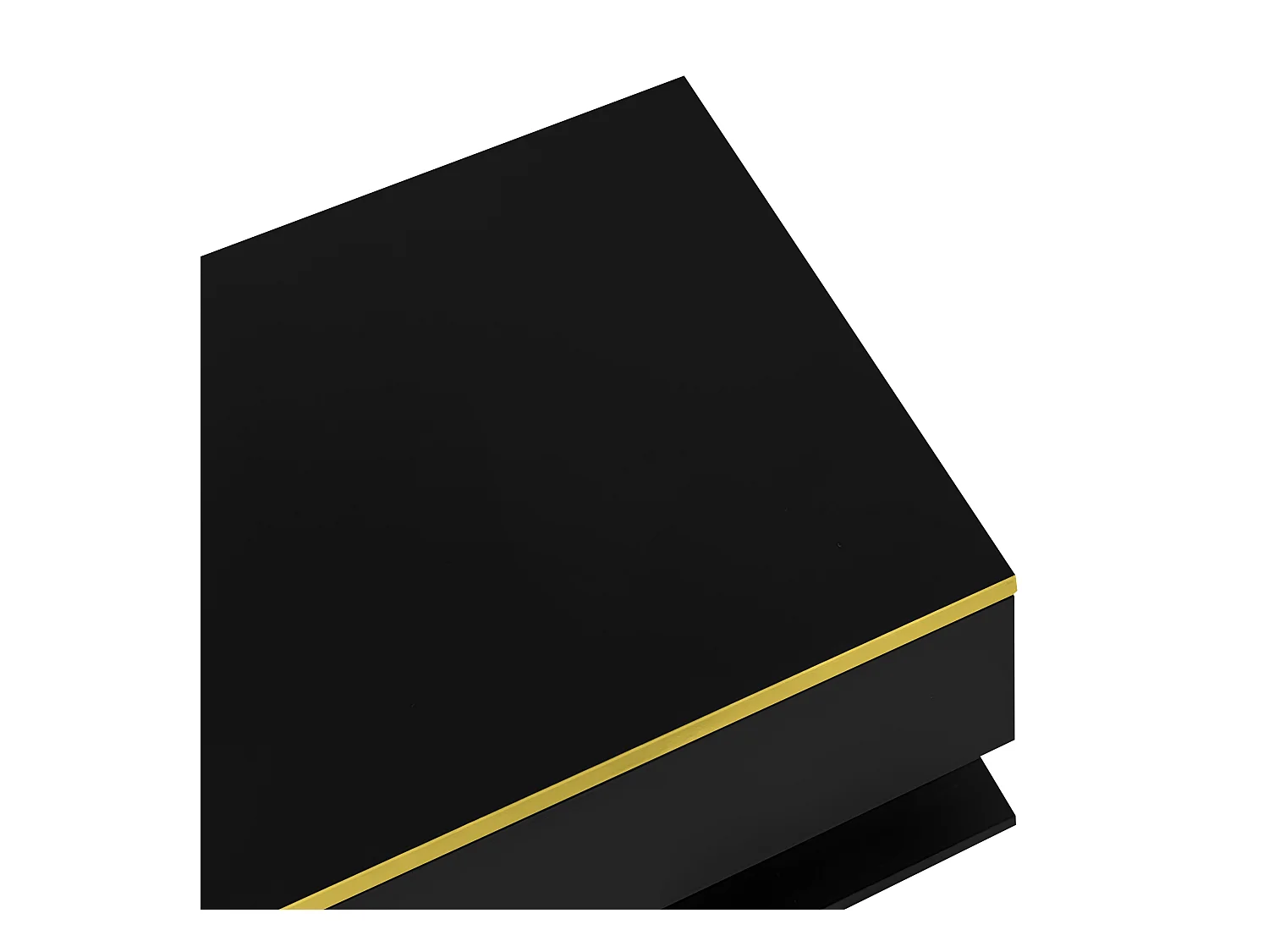 Mesa de centro moderna em vidro com iluminação LED - painéis de partículas - preto