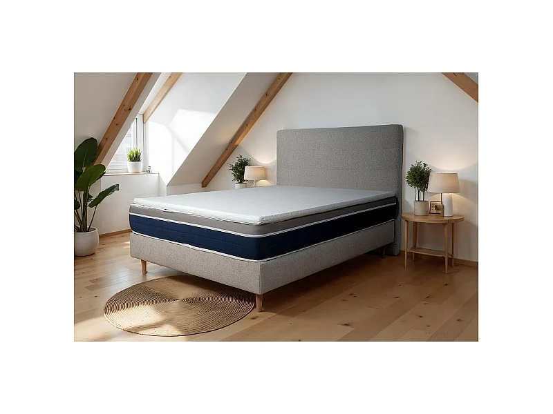 Surmatelas Cocoon Bio 160 x 200 x 4 cm  mousse bio et  mémoire de forme