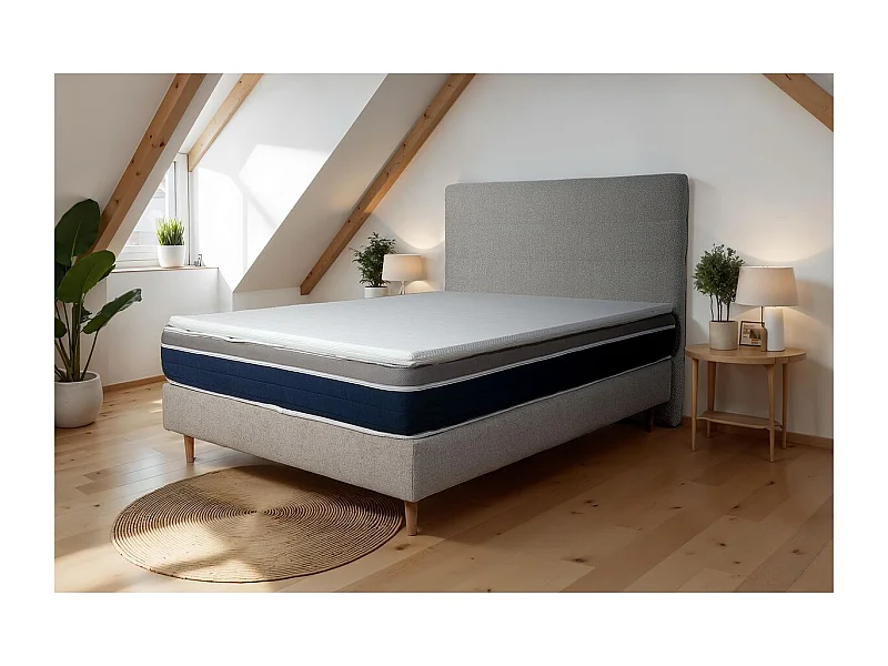 Surmatelas Cocoon Bio 140 x 190 x 4 cm  mousse bio et  mémoire de forme
