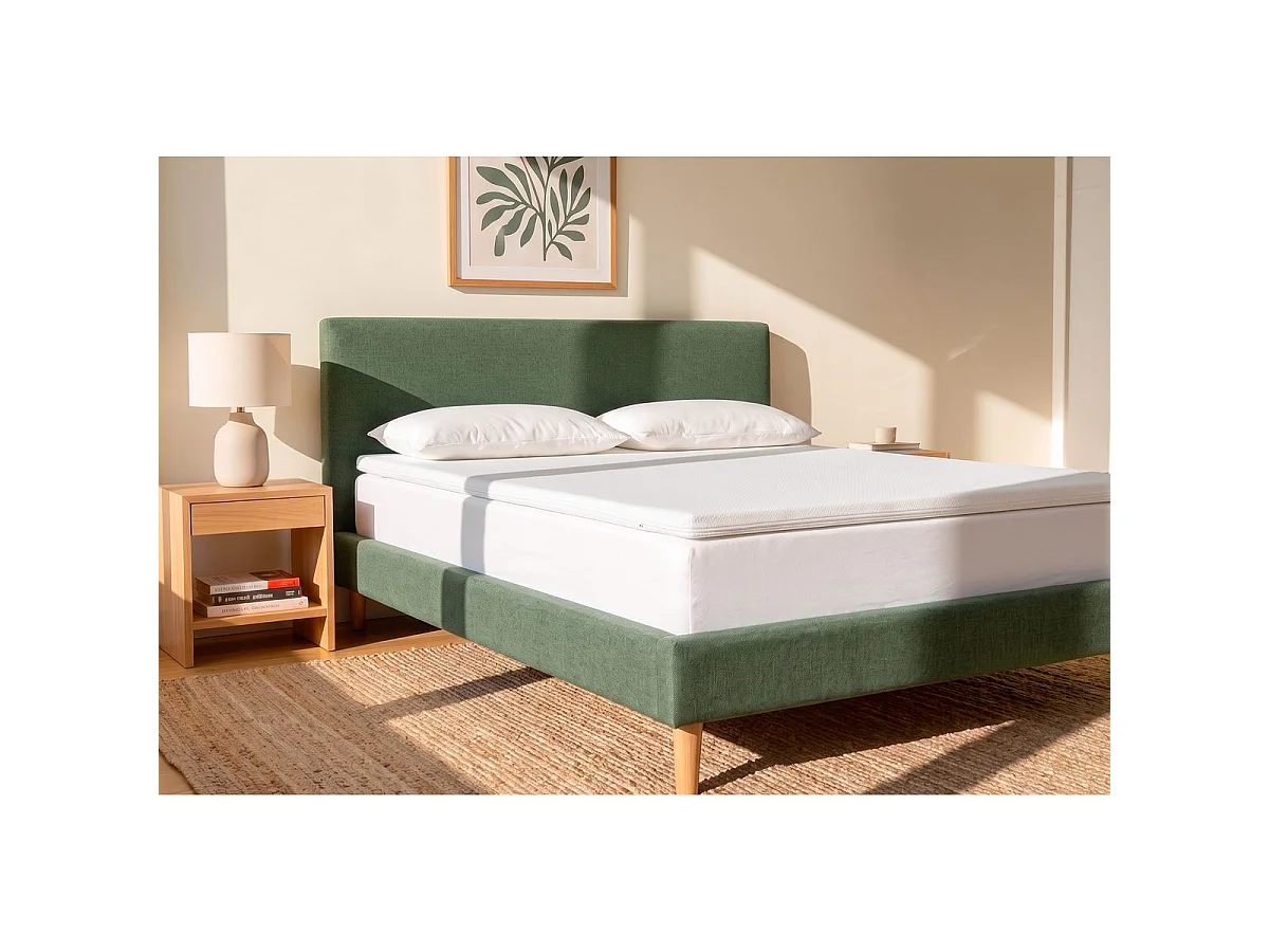Surmatelas Cocoon 90 x 190 x 4 cm mousse HD et mémoire de forme