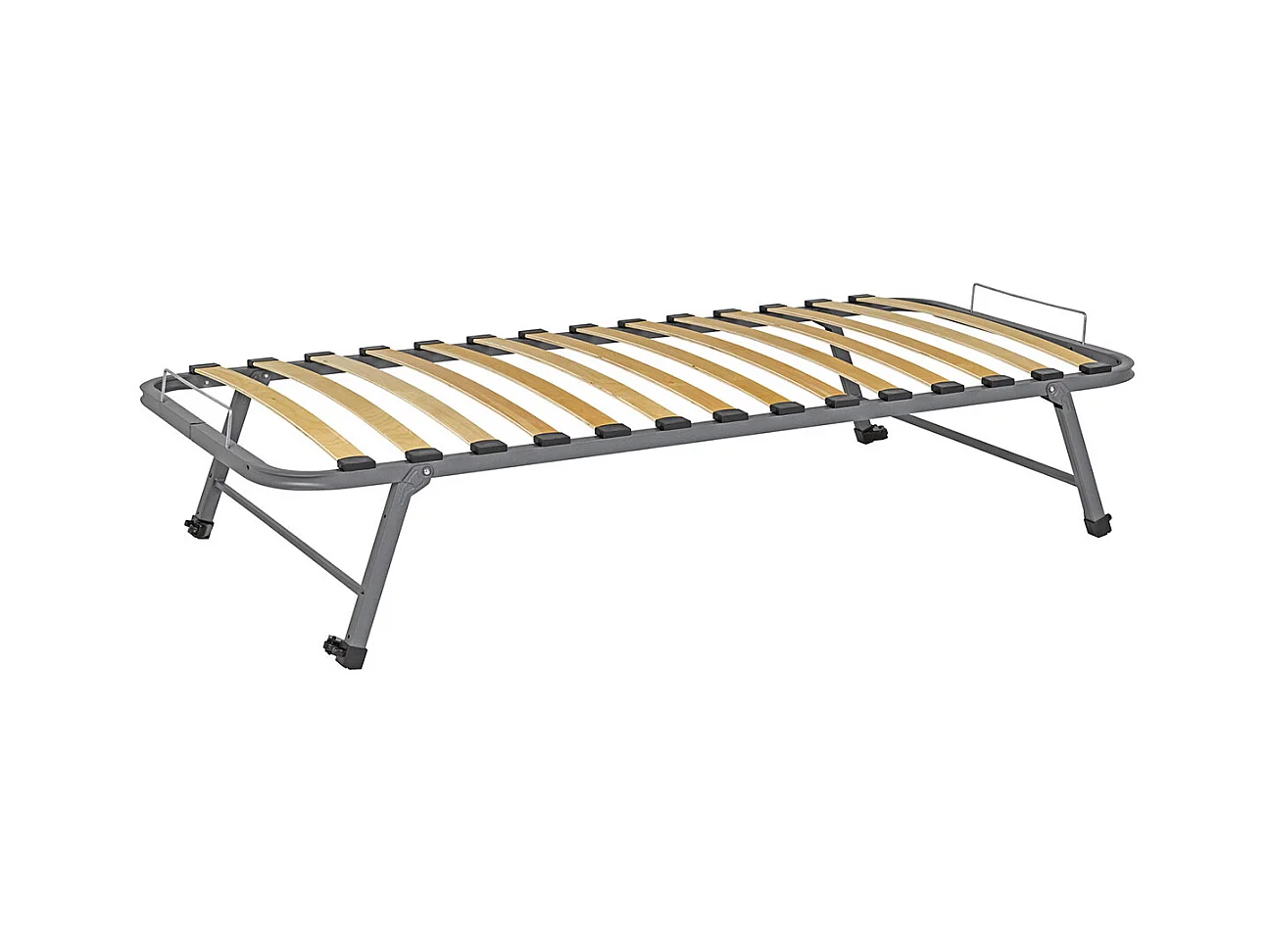 Sommier gigogne 70x200 cm metal gris STRATA