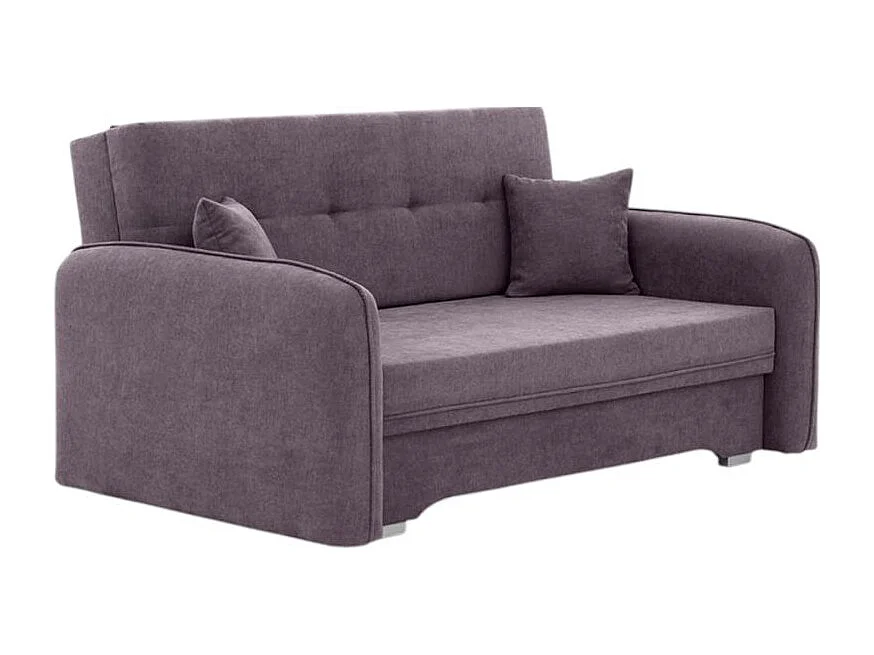 Canapé convertible 2 places SORAYA en tissu - Violet