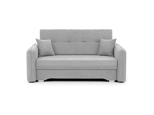 Canapé convertible 2 places SORAYA en tissu - Gris perle