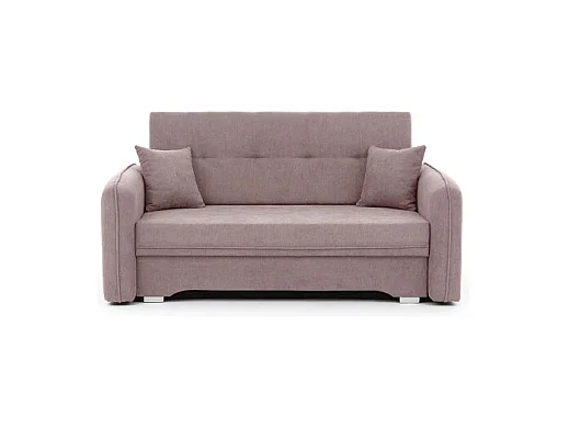 Canapé convertible 2 places SORAYA en tissu - Rose