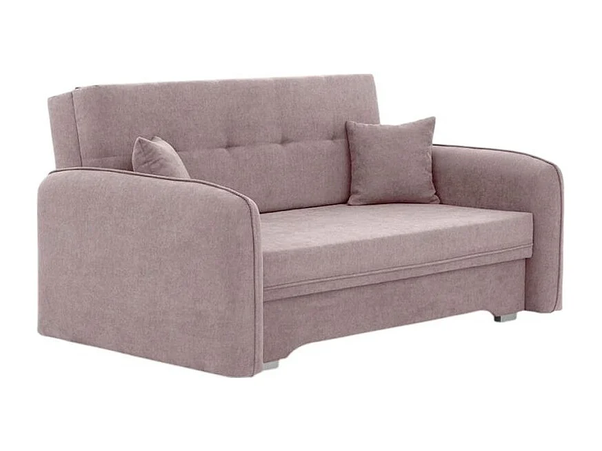 Canapé convertible 2 places SORAYA en tissu - Rose