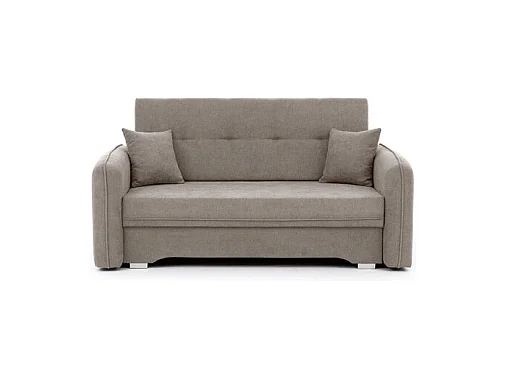 Canapé convertible 2 places SORAYA en tissu - Beige