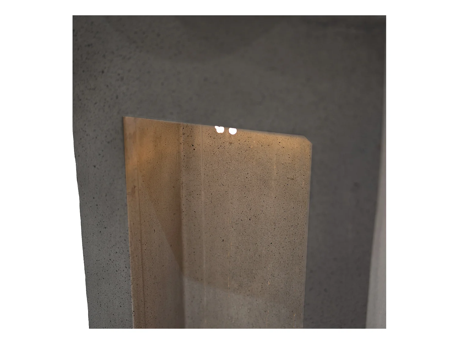 Fontana Cascata da Esterno in Cemento Grigio con 2 Luci LED Bianche Calde, Pompa Elettrica con Cavo da 7m, Decorazione da Giardino Serenity Falls + Spazzola Inclusa