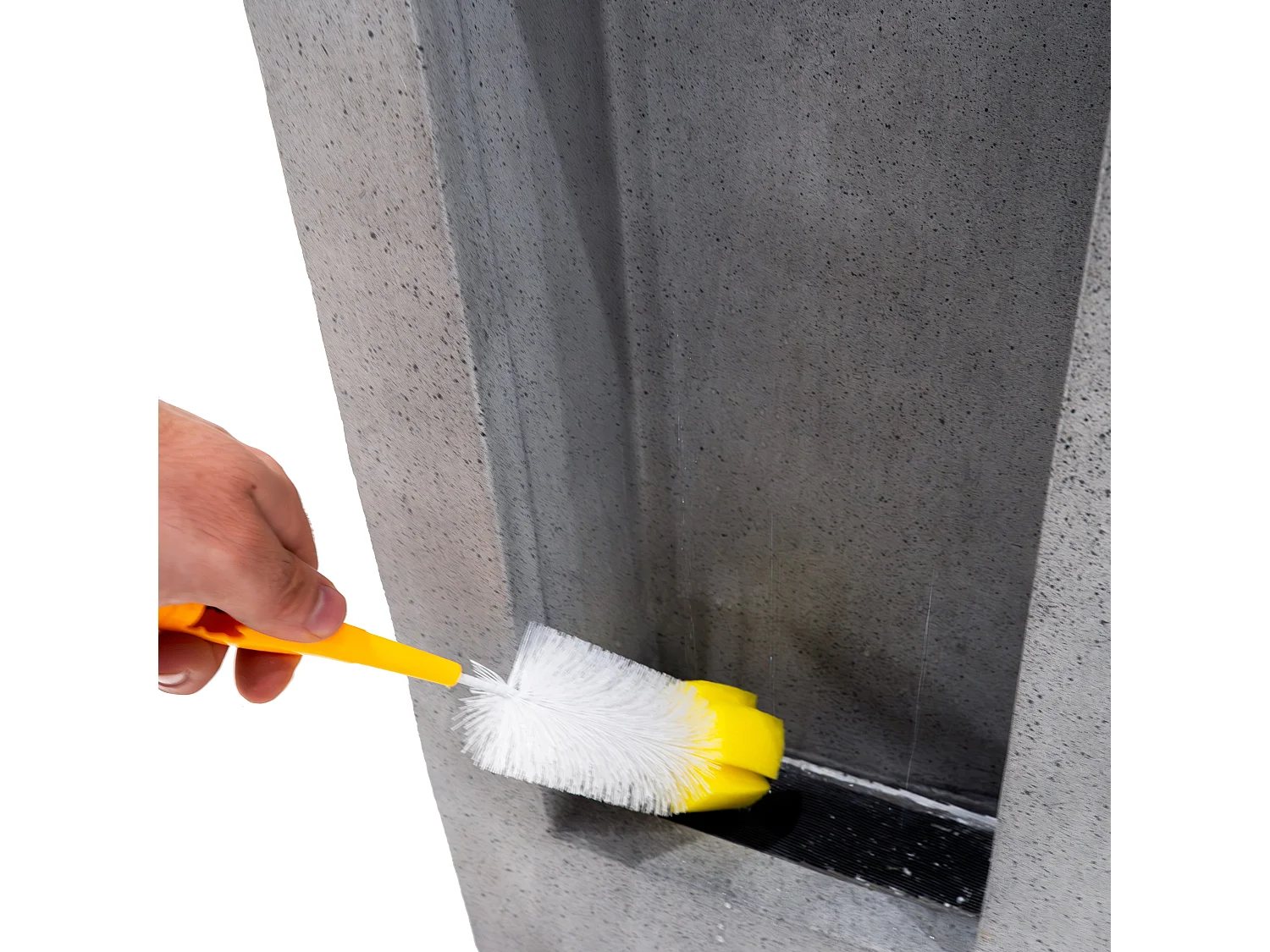 Fontana Cascata da Esterno in Cemento Grigio con 2 Luci LED Bianche Calde, Pompa Elettrica con Cavo da 7m, Decorazione da Giardino Serenity Falls + Spazzola Inclusa