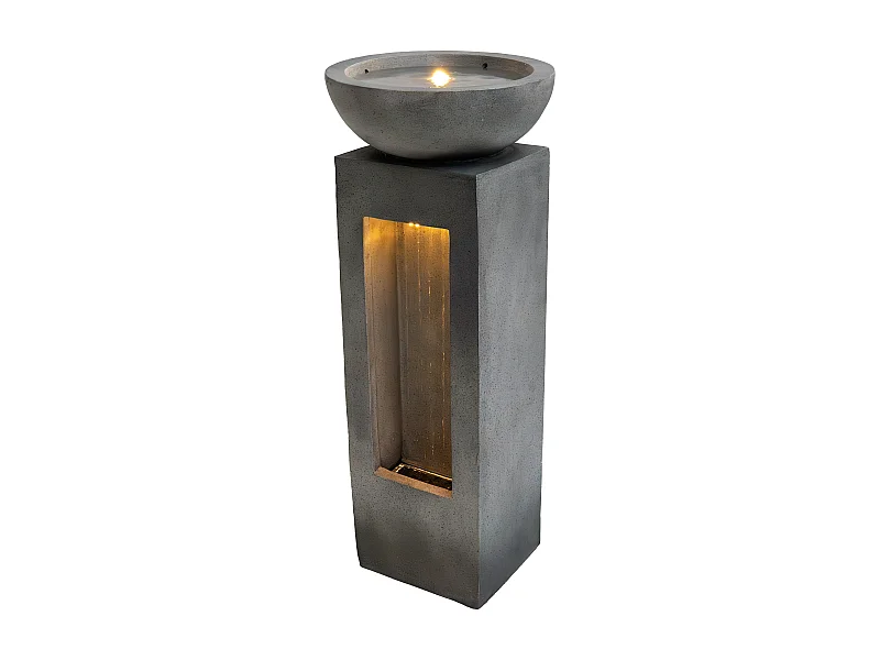 Cascade Buiten Waterornament Elektrisch Tuin Fontein LED Pomp Serenity Falls