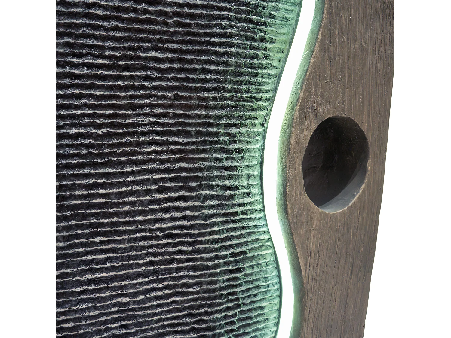 Fontana Cascata da Esterno in Poliresina Grigia con Luce LED Bianca Calda, Pompa Elettrica, Cavo da 7m – Harmony Falls + Spazzola per Pulizia Inclusa