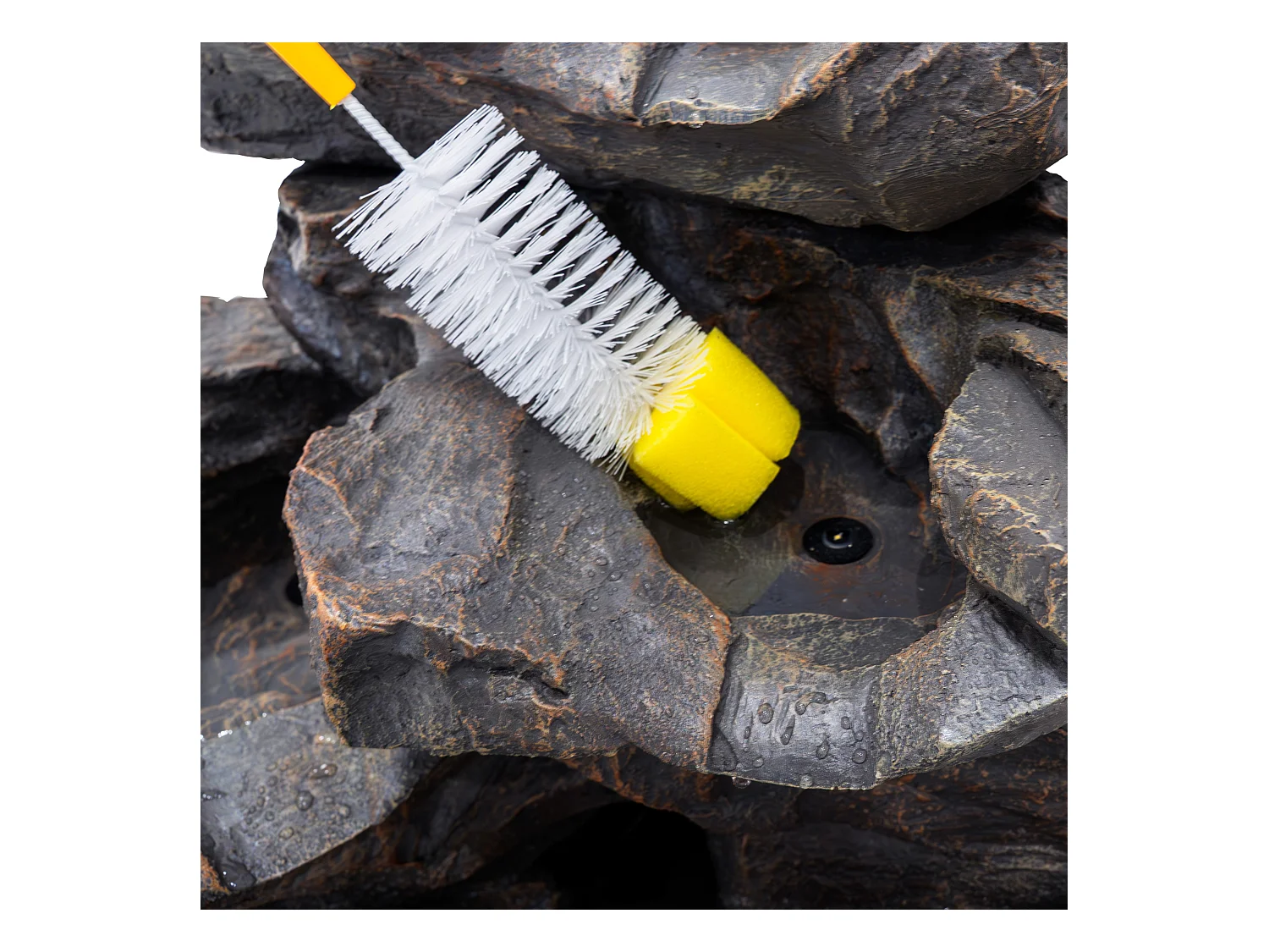 Fontaine de Jardin Rustic Rapids Avec Éclairage LED