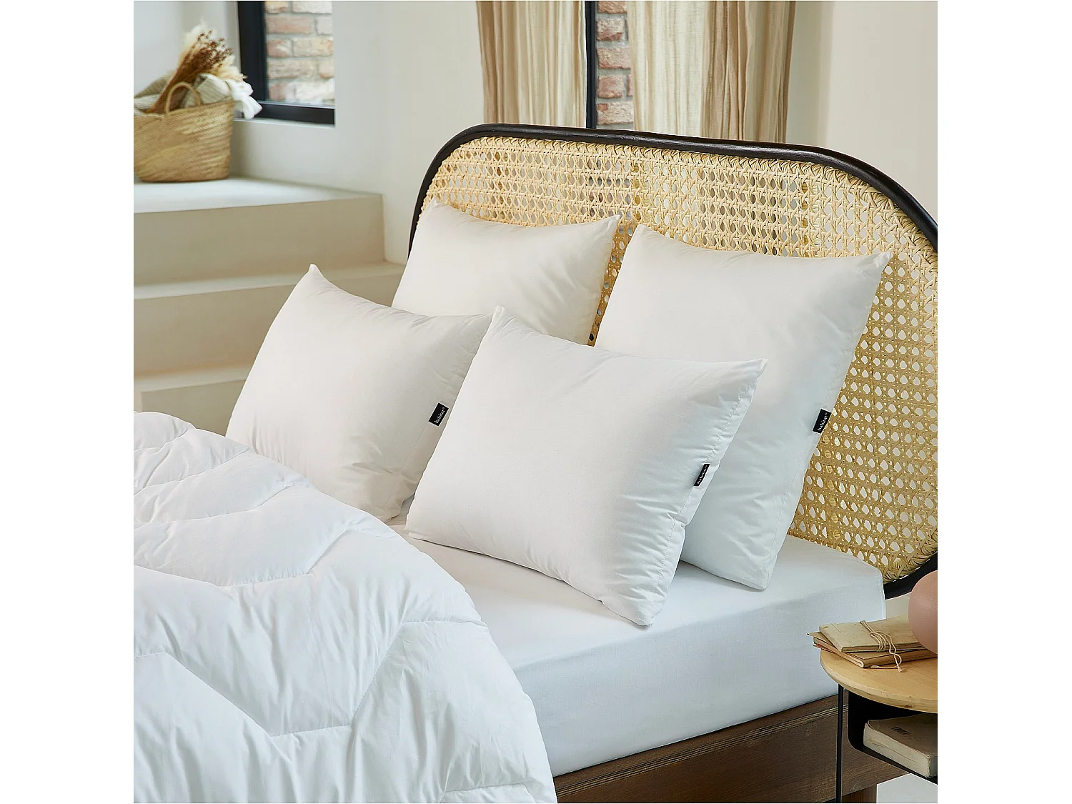 Oreiller medium en synthétique - 550 g - 50 x 70 cm