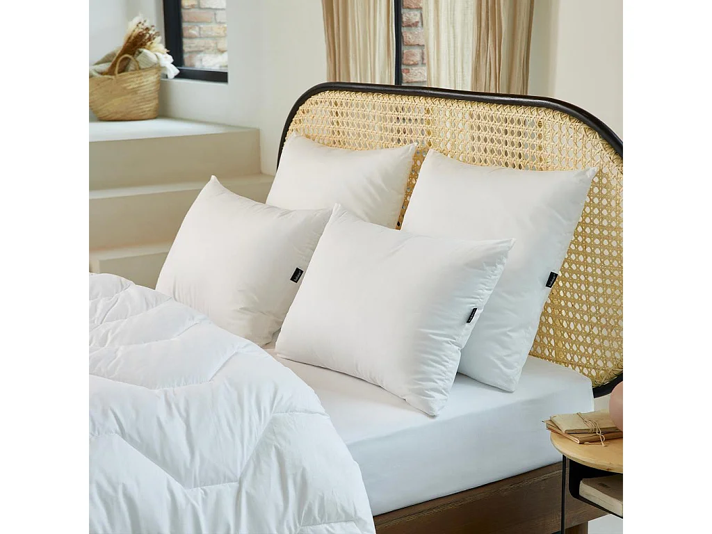 Habitat - Oreiller ferme en synthétique - 650 g - 50 x 70 cm - Souffle de lin