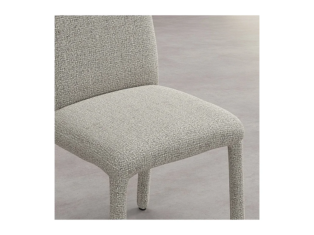 Habitat - Lot de 2 chaises en tissu texturé - Gris clair - Napili