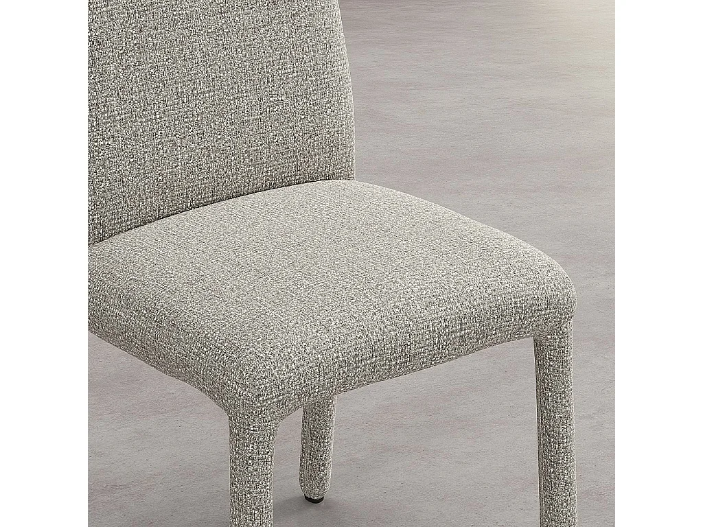 Habitat - Lot de 2 chaises en tissu texturé - Gris clair - Napili