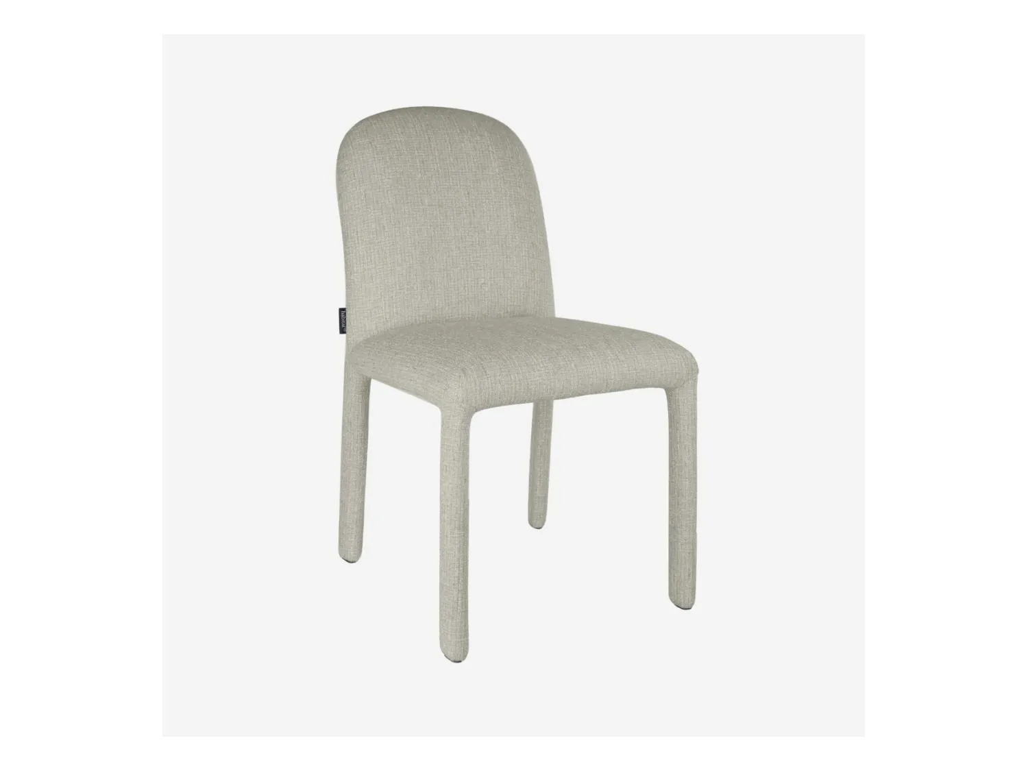 Habitat - Lot de 2 chaises en tissu texturé - Gris clair - Napili