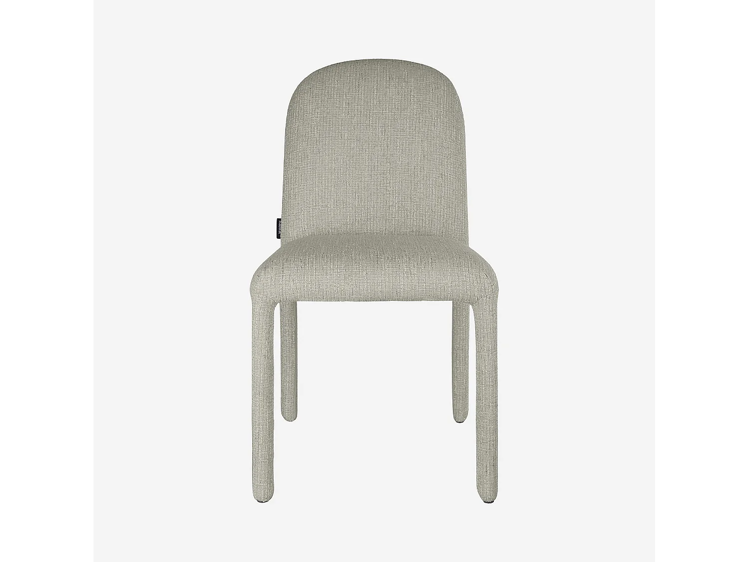 Lot de 2 chaises en tissu texturé - Gris clair