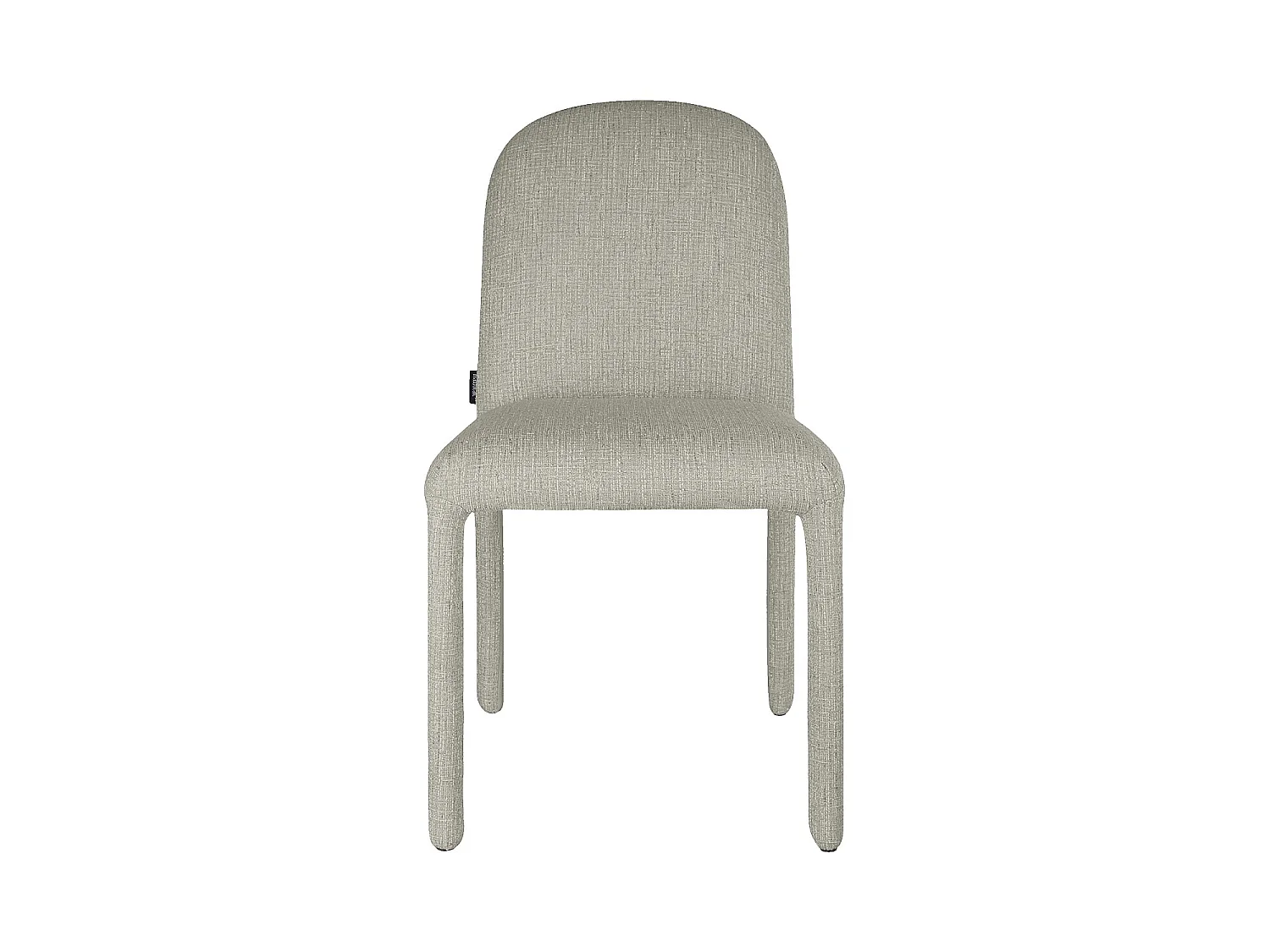 Habitat - Lot de 2 chaises en tissu texturé - Gris clair - Napili