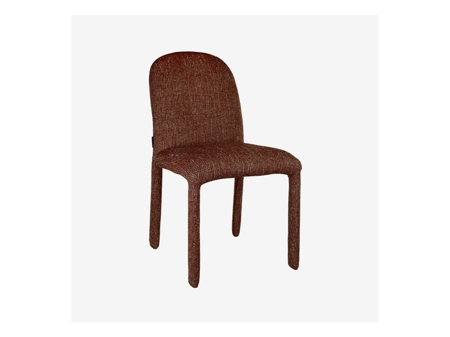 Habitat - Lot de 2 chaises en tissu texturé - Bordeaux chiné - Napili