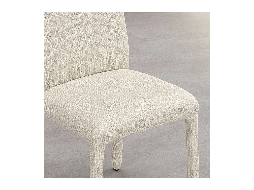 Habitat - Lot de 2 chaises en tissu texturé - Sable blanc - Napili