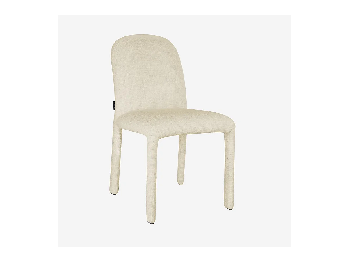 Habitat - Lot de 2 chaises en tissu texturé - Sable blanc - Napili