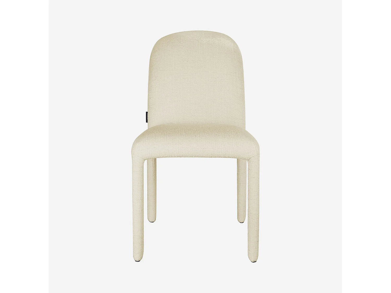 Lot de 2 chaises en tissu texturé - Sable blanc