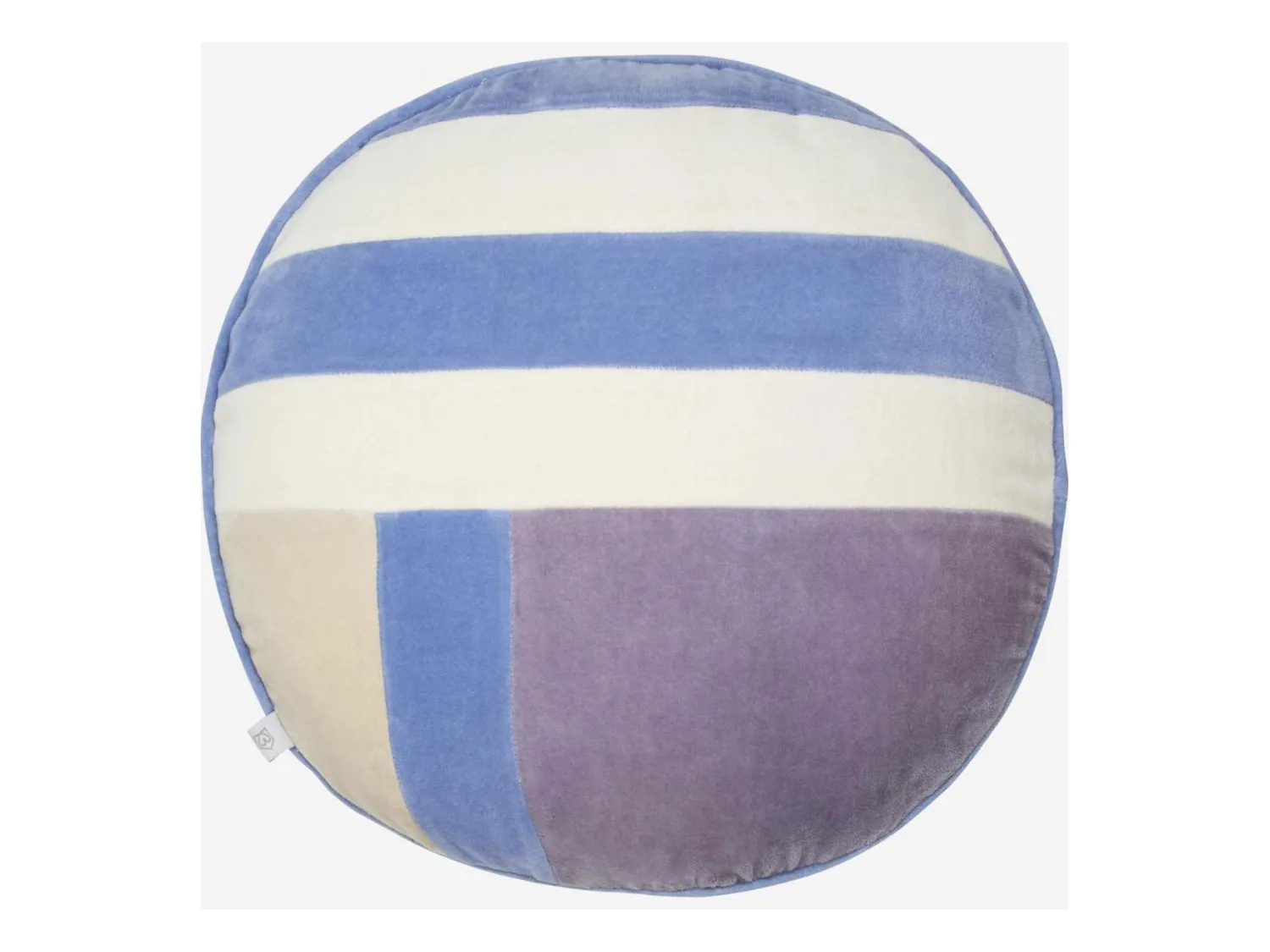Habitat - Coussin rond en velours - 40 cm - Lilas - Prune