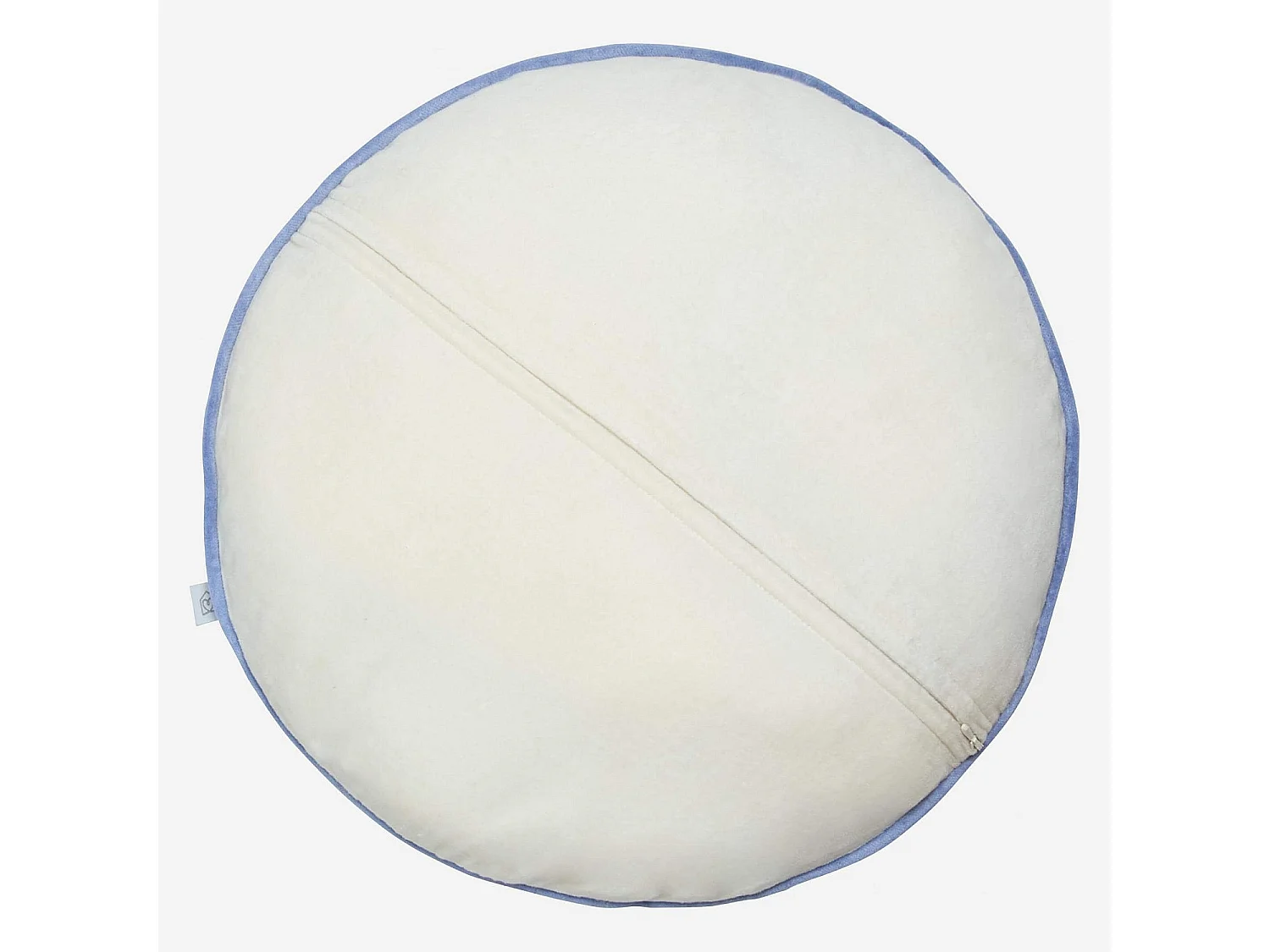 Coussin rond en velours - 40 cm - Lilas