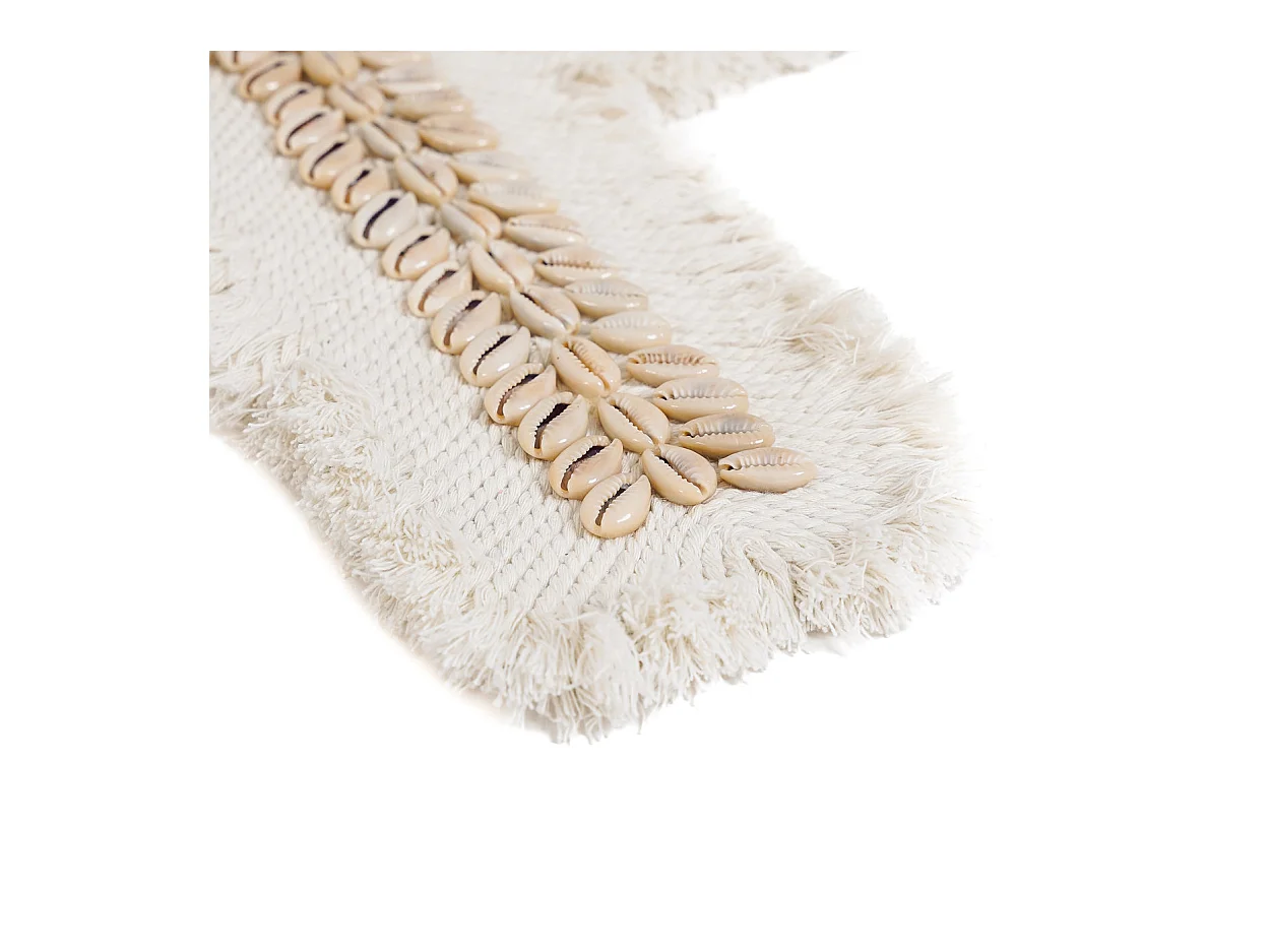 La Croix En Macramé - Blanc