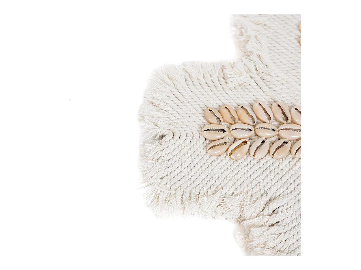 La Croix En Macramé - Blanc