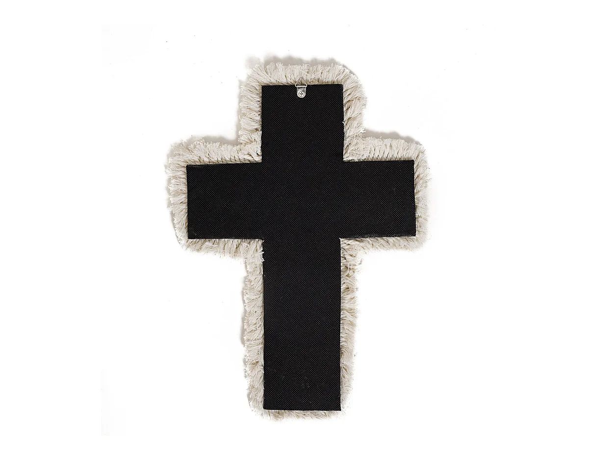 La Croix En Macramé - Blanc