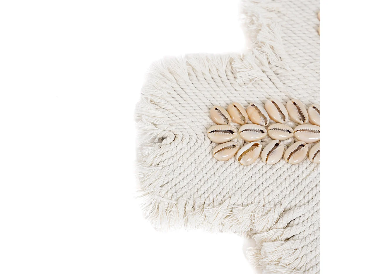 Das Makramee-Kreuz - Weiss