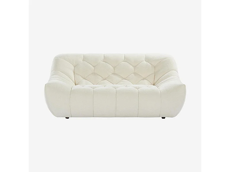 Habitat - Canapé 2 places en tissu - Écru - Melfi