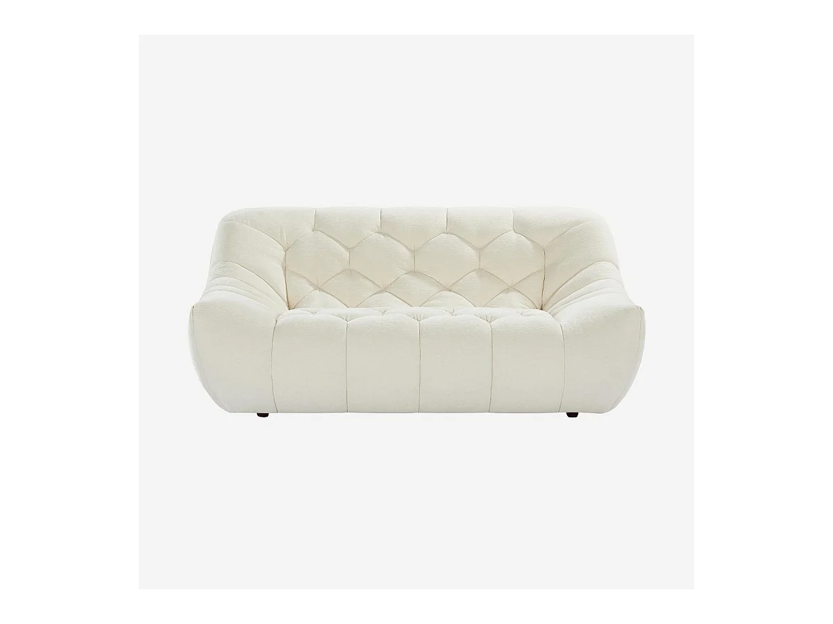 Habitat - Canapé 2 places en tissu - Écru - Melfi