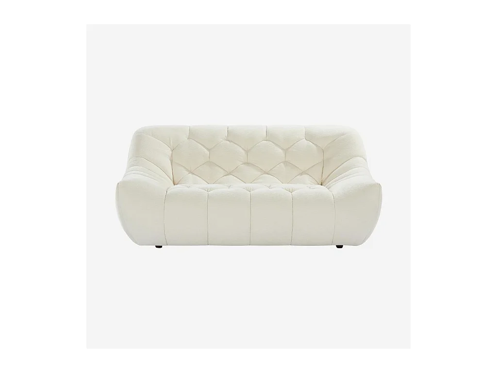 Habitat - Canapé 2 places en tissu - Écru - Melfi