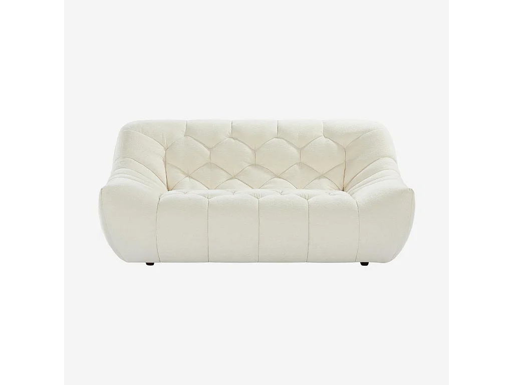 Habitat - Canapé 2 places en tissu - Écru - Melfi
