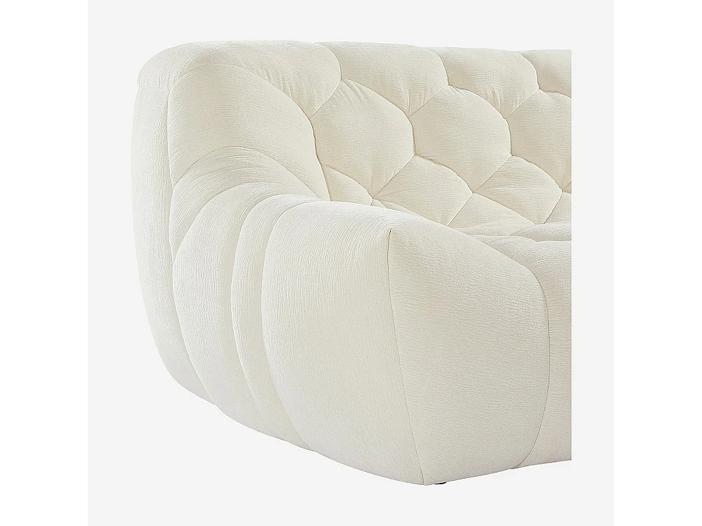 Habitat - Canapé 2 places en tissu - Écru - Melfi