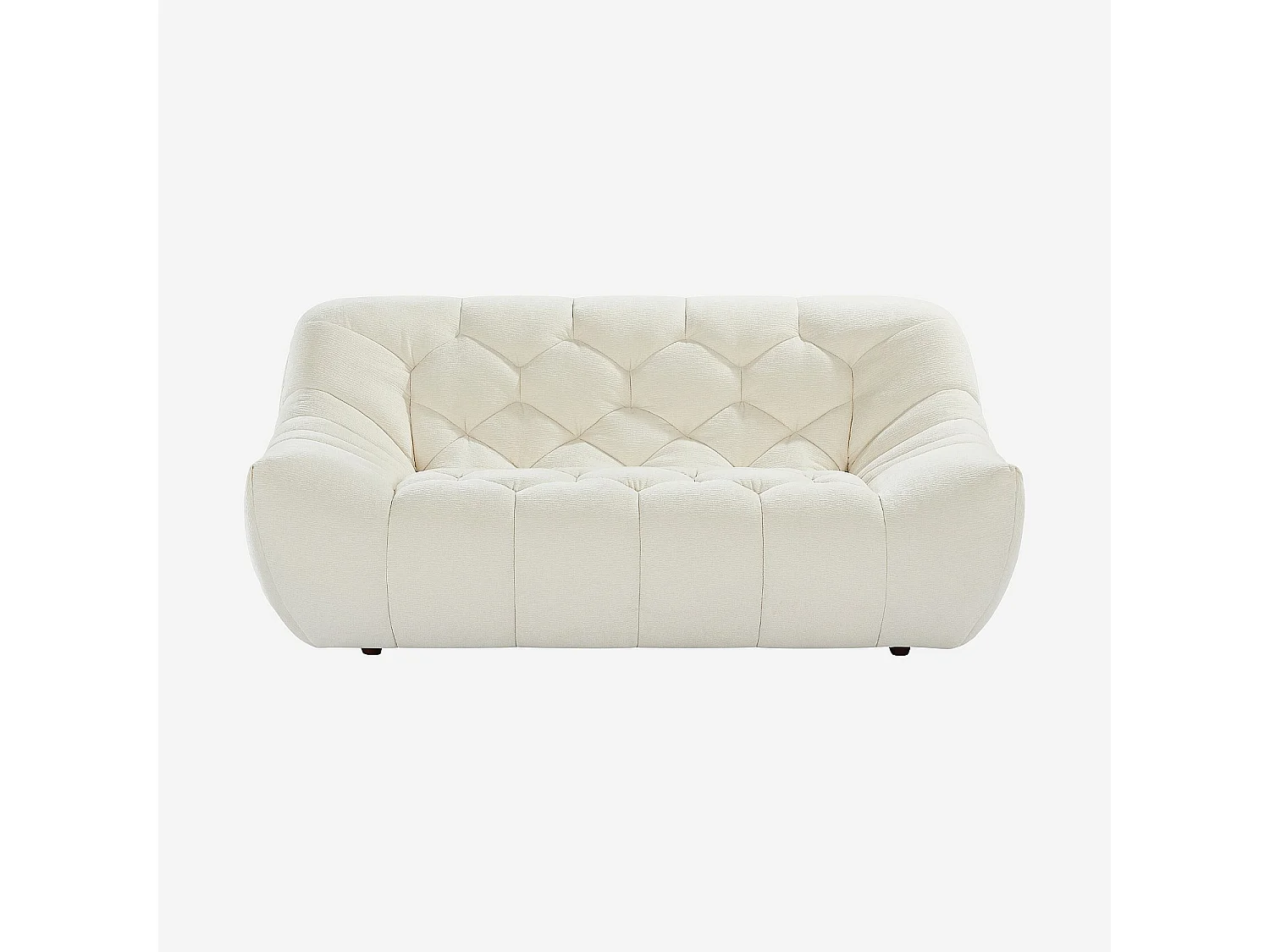 Habitat - Canapé 2 places en tissu - Écru - Melfi