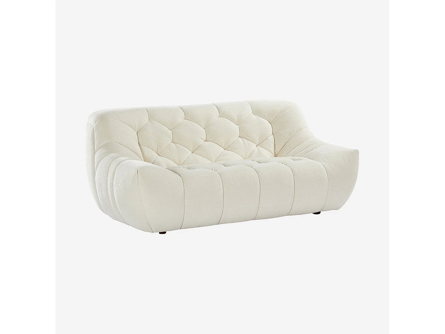 Habitat - Canapé 2 places en tissu - Écru - Melfi