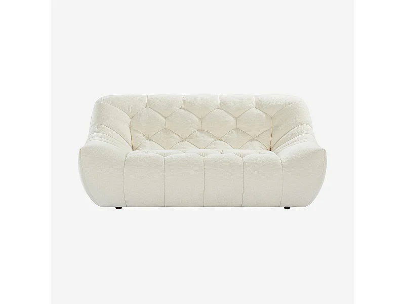 Habitat - Canapé 2 places en tissu - Écru - Melfi