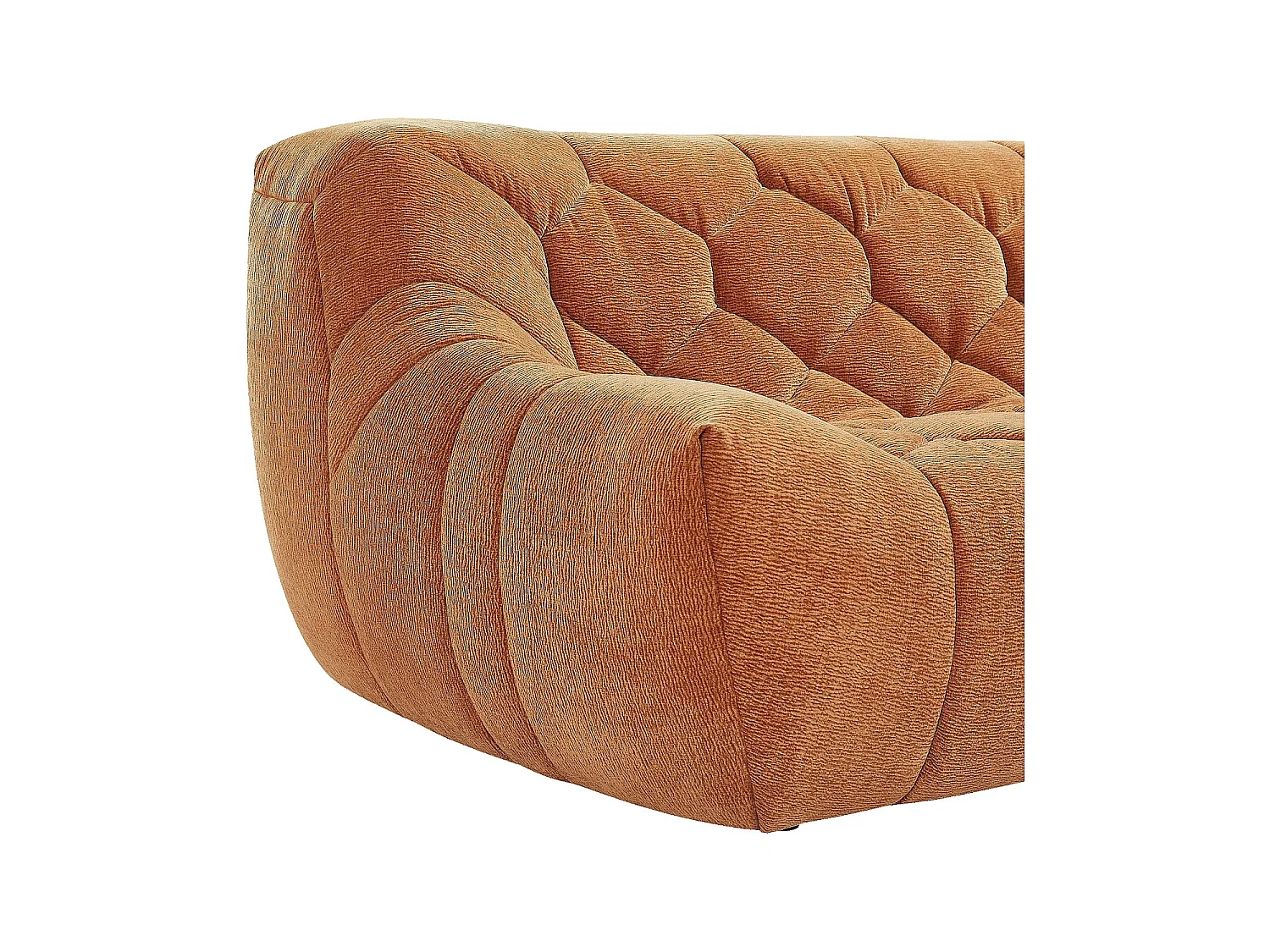 Habitat - Canapé 3 places en tissu - Terracotta - Melfi