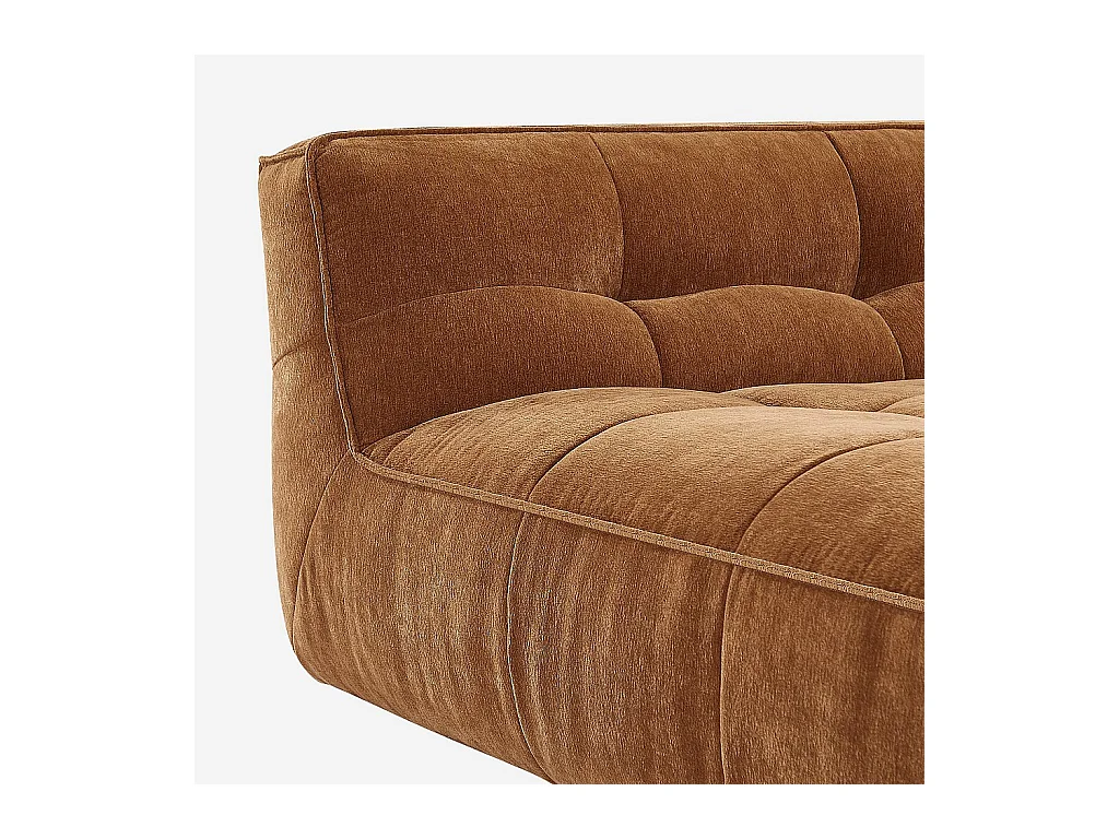 Habitat - Canapé 4 places en tissu - Ocre foncé - Orieto