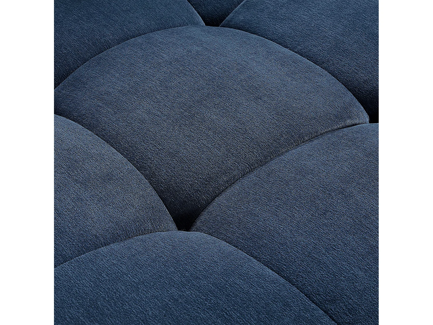 Canapé 4 places en tissu - Bleu océan