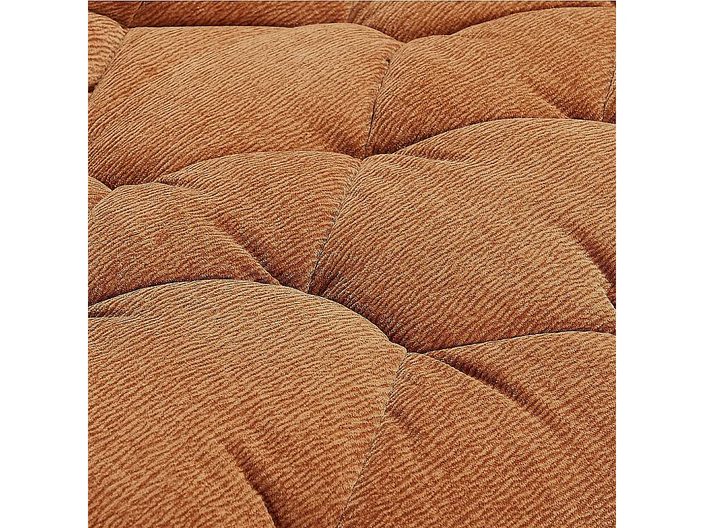 Habitat - Canapé 2 places en tissu - Terracotta - Melfi